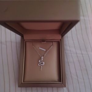 Diamond Snake Necklace